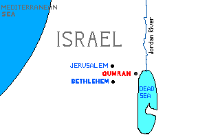 PB 1QUMRAN16: MAP OF ISRAEL %