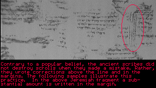 BK 4CORR: JER 7 MARGIN WRITING DX, W/COMM %